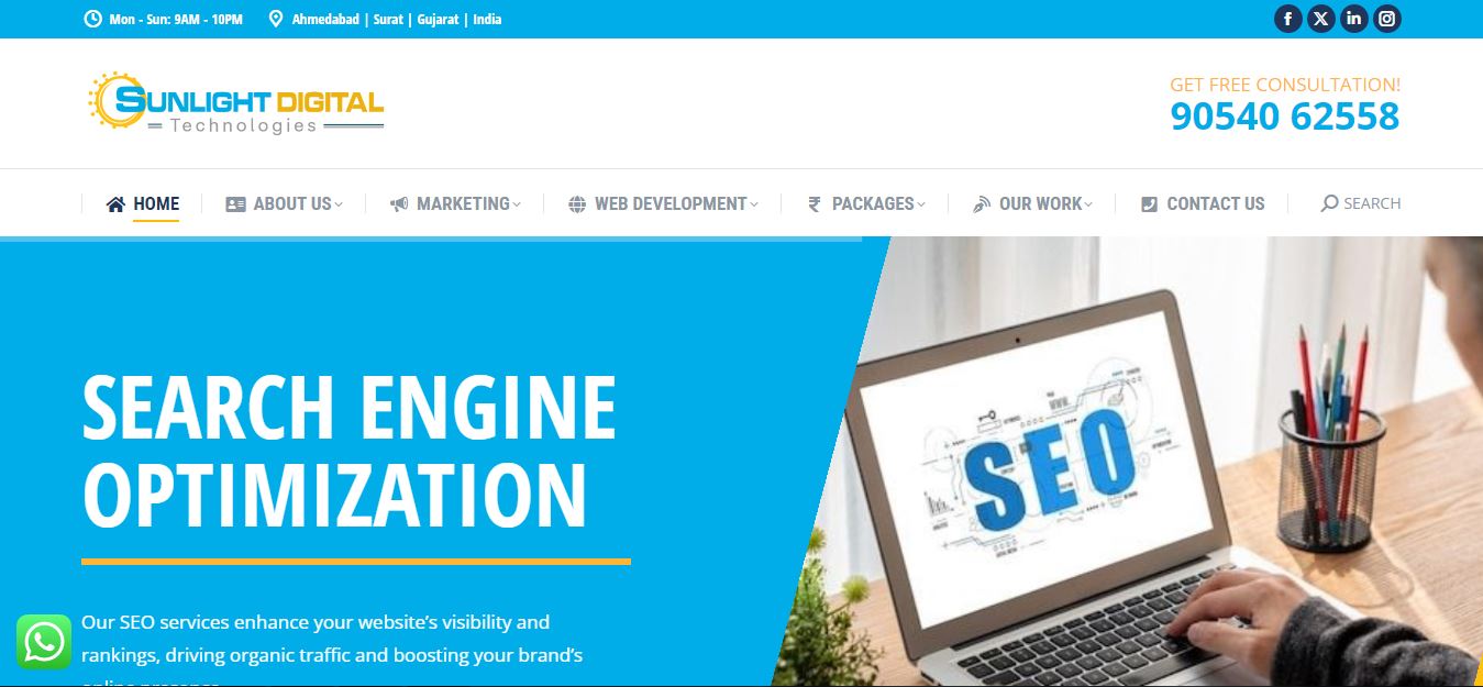 Sunlight Digital - SEO Agency Ahmedabad, Website Design, Digital Marketing 