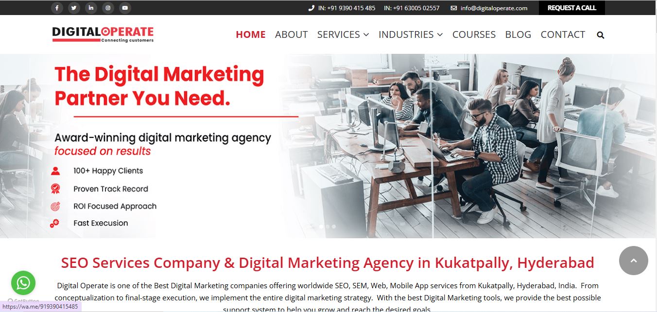 DIGITAL OPERATE Digital Marketing Company in Hyderabad