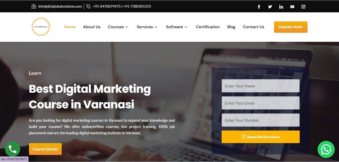 Dizi Global Solution | Best Digital Marketing Course in Varanasi | Digital Marketing in Varanasi 