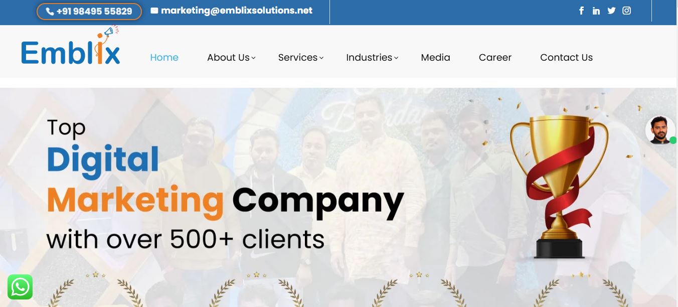 Emblix Solutions Best ,Top digital marketing agency and company in Hyderabad