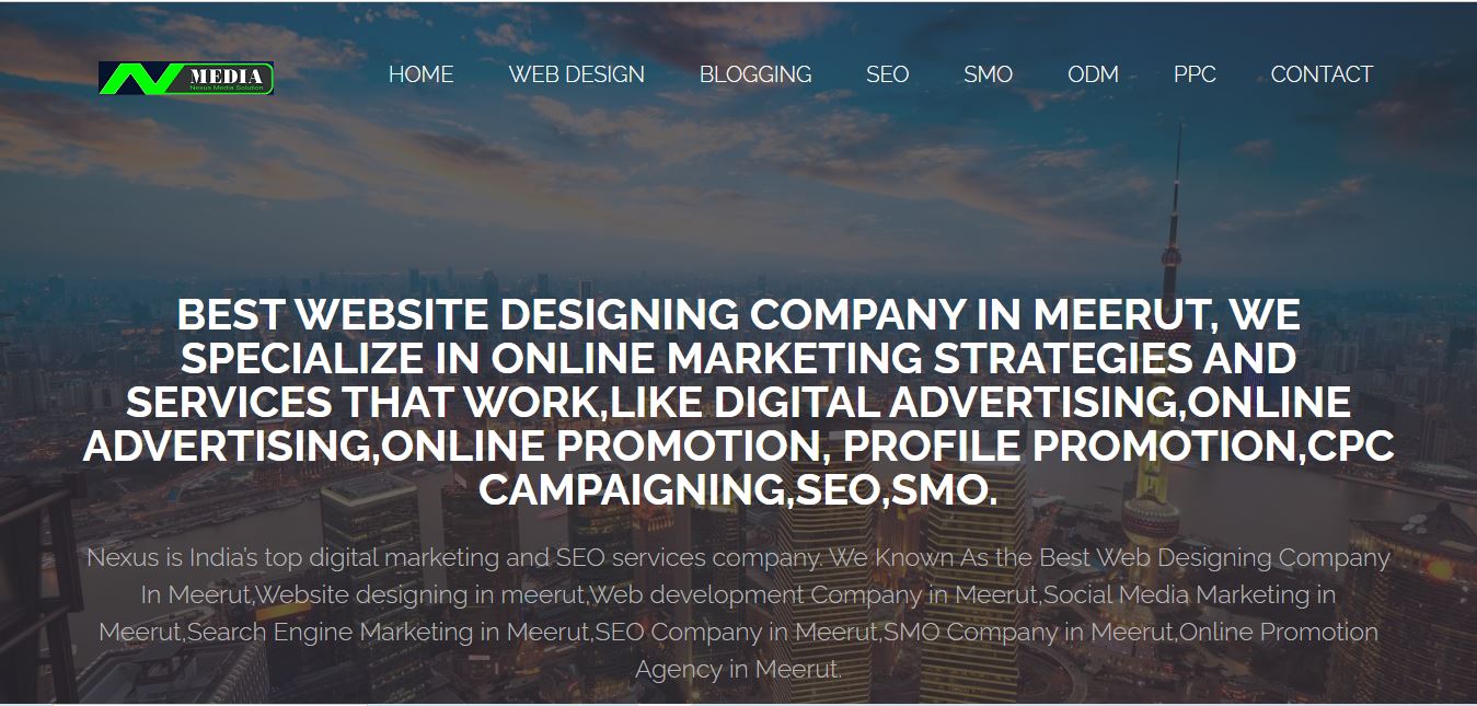 Nexus Media Solution - Websites designing company in Meerut / Website Development company in meerut 