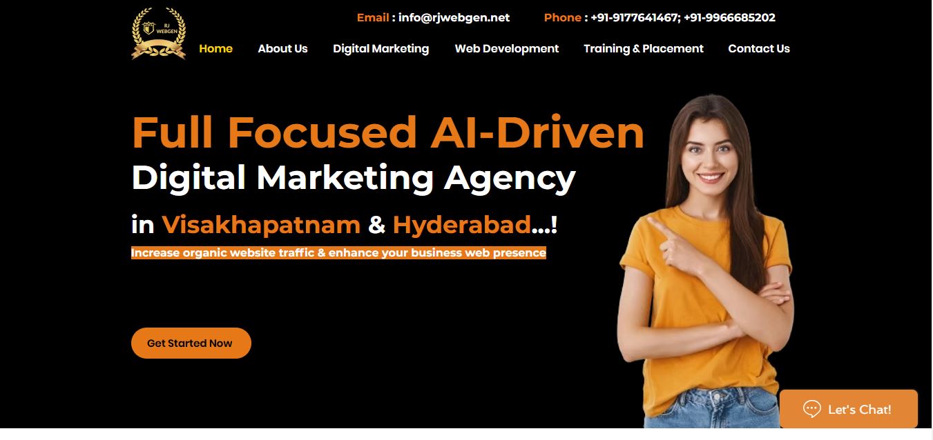 Digital Marketing Training, Web Development Company in Visakhapatnam || RJ Webgen 