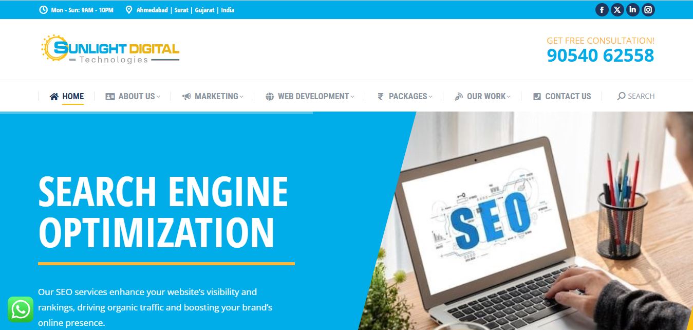 Sunlight Digital Tech - Digital Marketing Surat, SEO Company, Website Design 