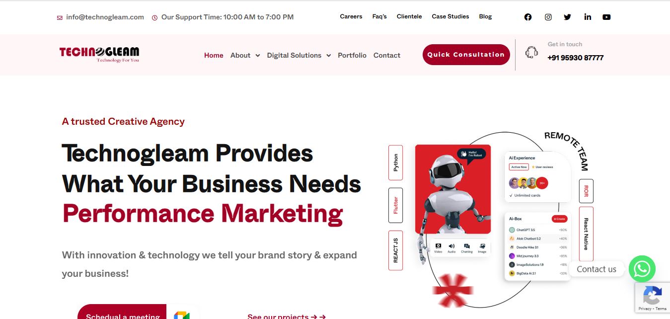 Technogleam- Website Design, Digital Marketing, SEO and Social Media Marketing Company in Siliguri 