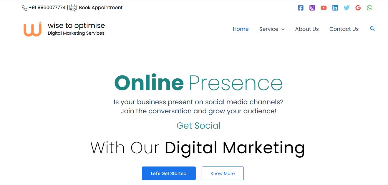 wise to optimise Digital Marketing Services 