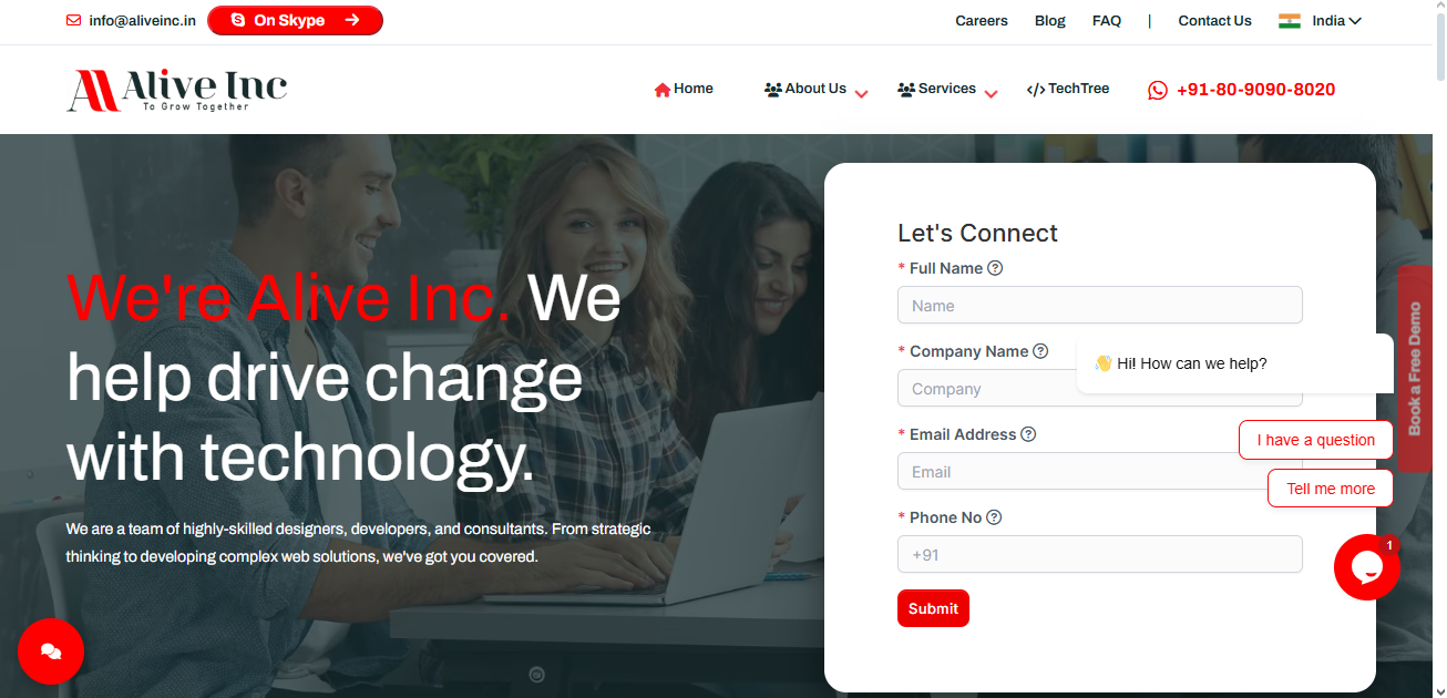 Alive Inc - Web Design