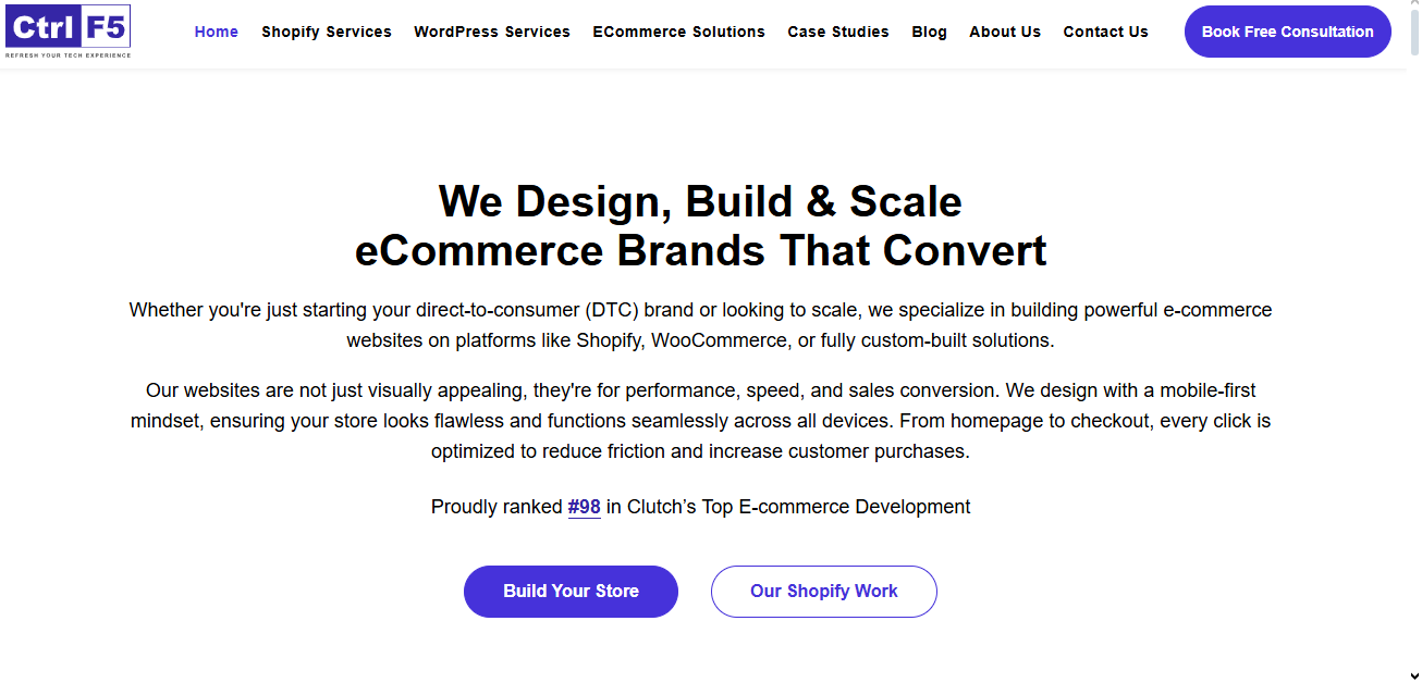 ControlF5 Website Design