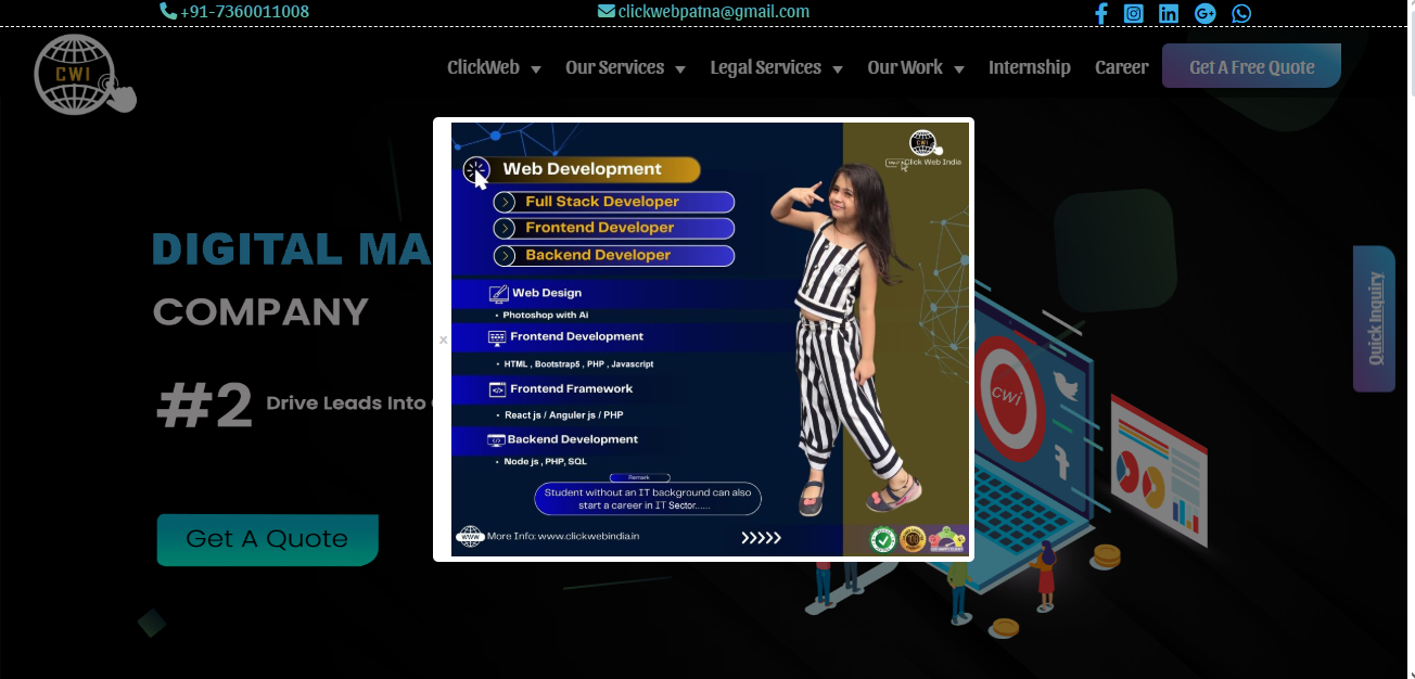 CLICK WEB INDIA Pvt. Ltd.