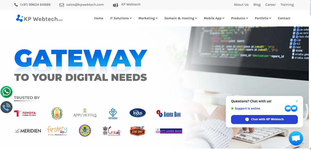 KP Webtech E-commerce Web development company in Chennai