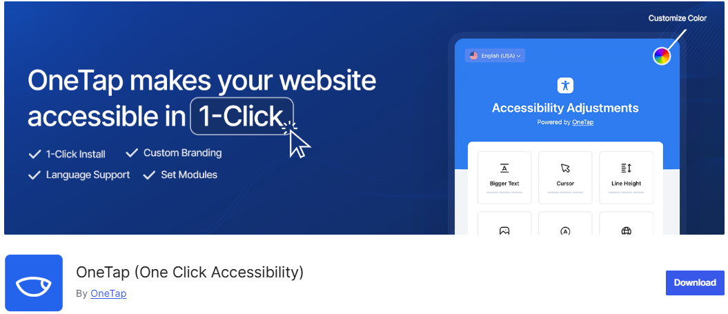 OneTap (One Click Accessibility)